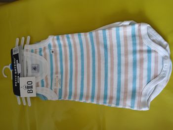 lot 3 bodies sans manches garcon petit bateau 71 cm 9 mois 