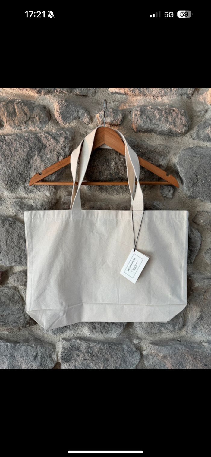 Sac cabas tote bag maison kitsuné - photo numéro 2