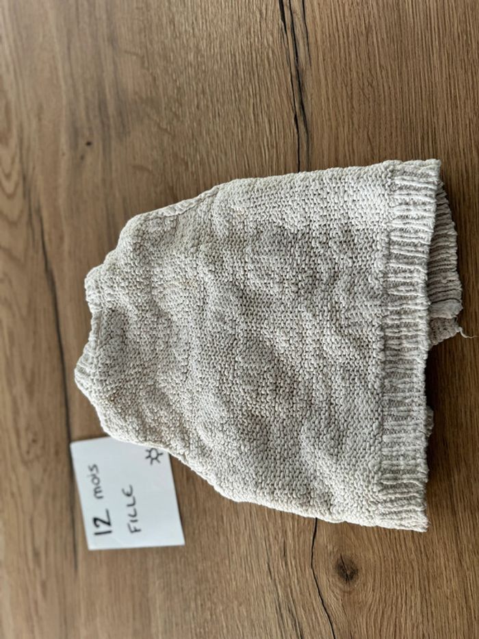 Gilet maille sans manche fille - photo numéro 2