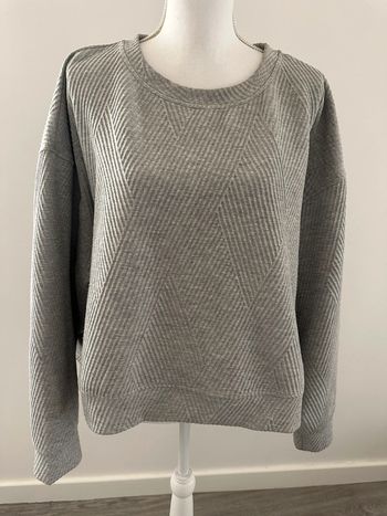 Pull matelassé gris oversize Primark TXL