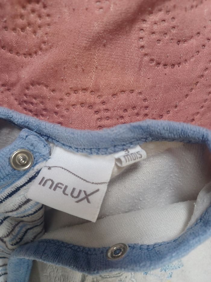 Pyjama velour bébé Taille 3 mois influx - photo numéro 4