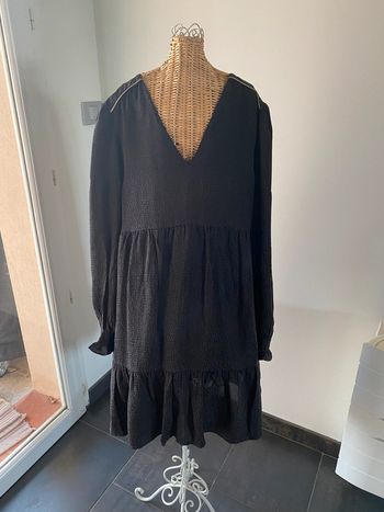 Robe baby doll Camaïeu noire taille 38