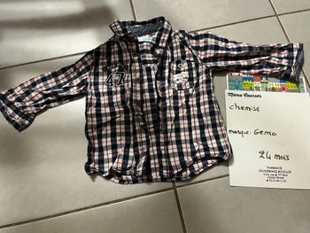 Chemise garçon 24 mois