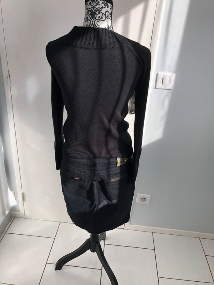 Pull Avant Première taille 1 noir col ballon - photo numéro 4
