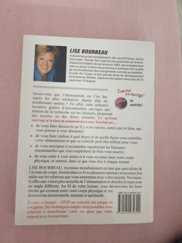 Livre écoute et mange de Lise Bourbeau. - photo numéro 2
