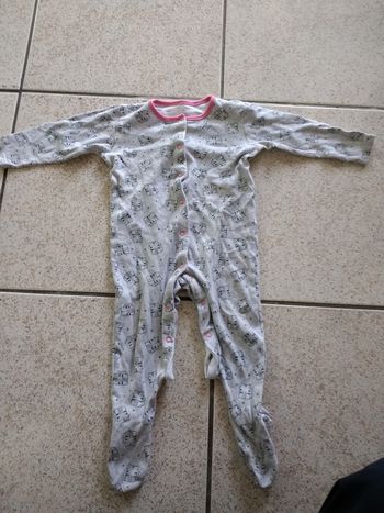 Grenouillère bébé motif chat taille 12-18 mois