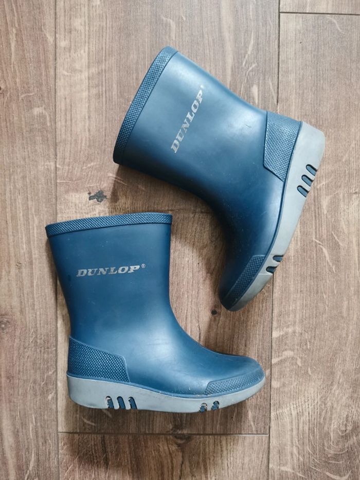🌸Bottes de pluie taille 23 bleu marine Dunlop - photo numéro 4