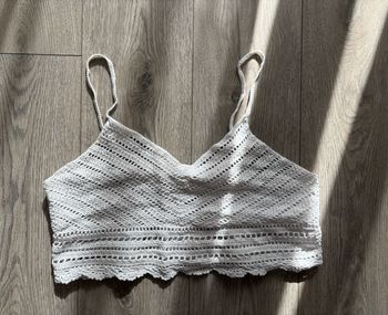 Haut crochet blanc