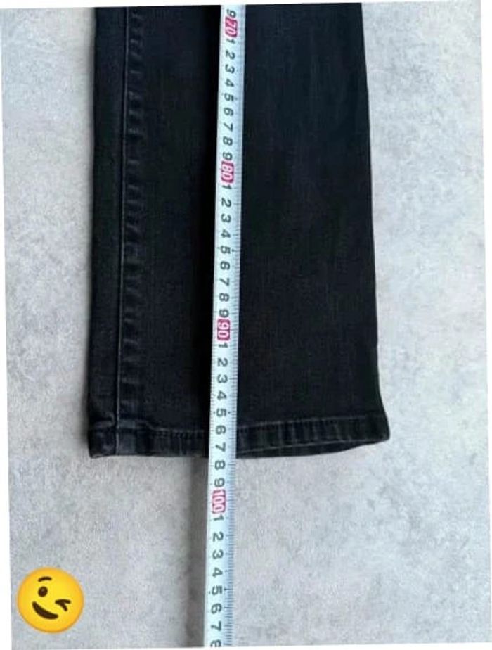 Jeans Levi's 505 W30 FR40 coupe droite noir Femme Women pan544b - photo numéro 5