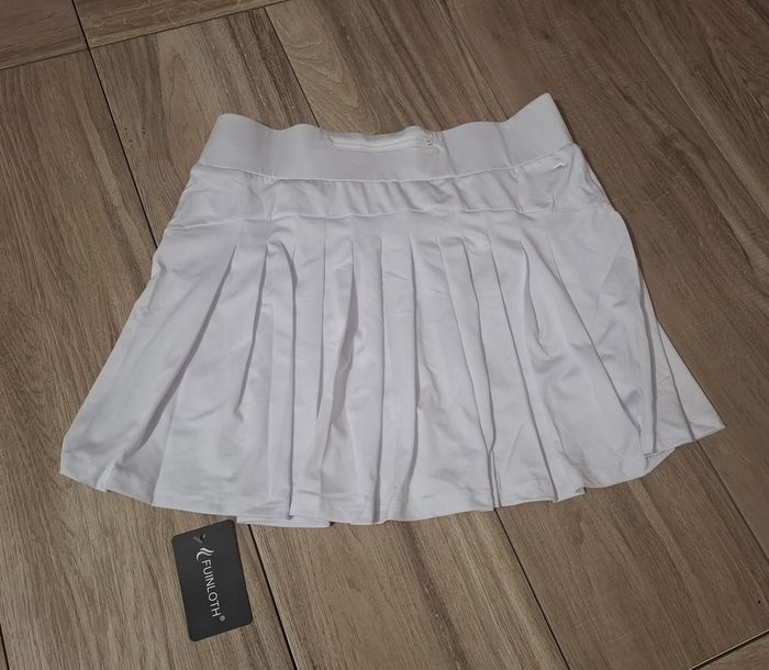 Jupe fille femme short sport tennis golf course blanc - photo numéro 2