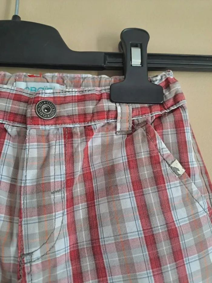 Short à carreaux garçon Obaïbi 23 mois comme neuf - photo numéro 4