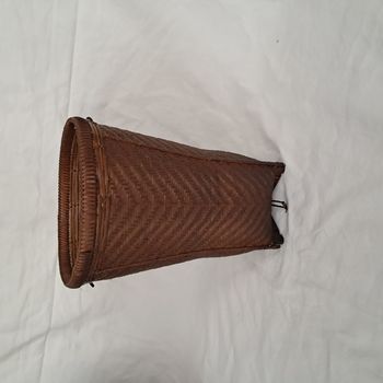 Panier panière en rotin osier roseau du Laos Hauteur 29 cm
