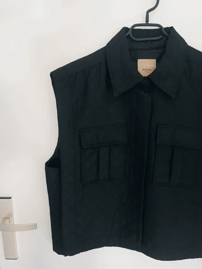 Veste matelassée noire sans manches Vila Taille 38 En très bon état
