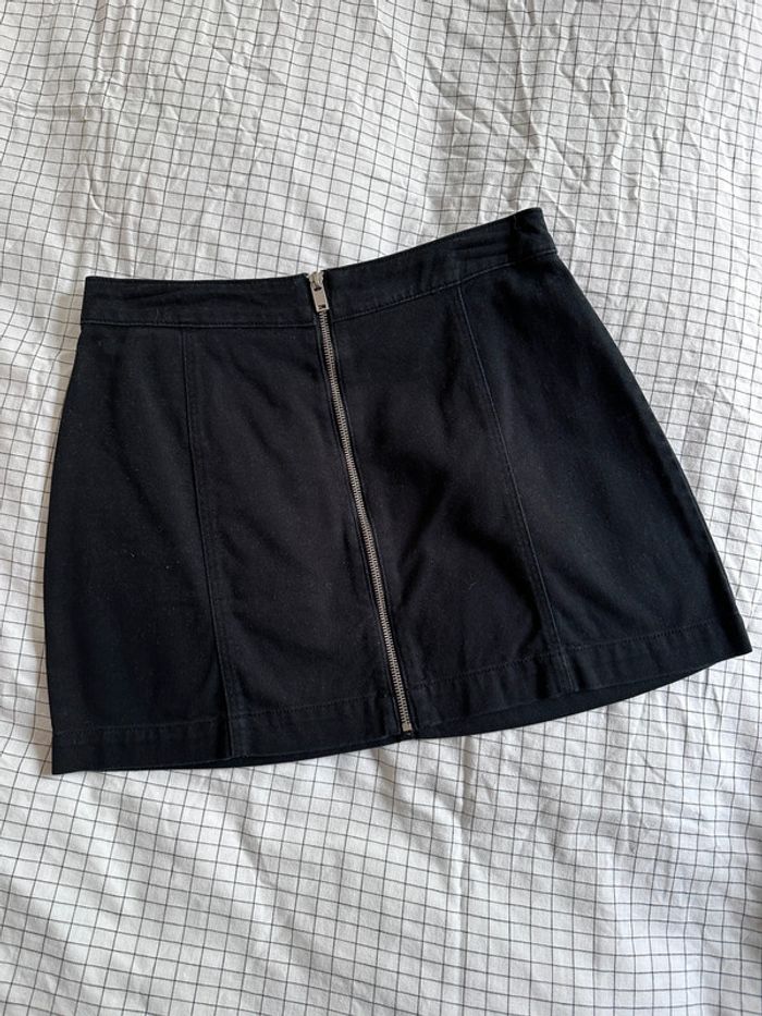 Jupe fermeture noir H&M