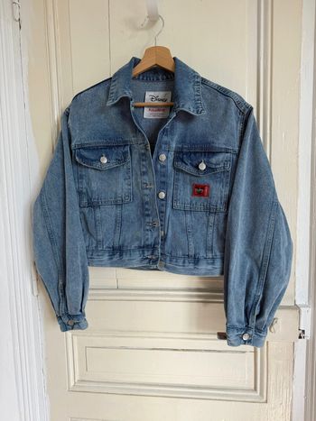 Veste en Jean Vintage Disney (Mickey) & Pull and Bear - Taille XS - Très Bon État