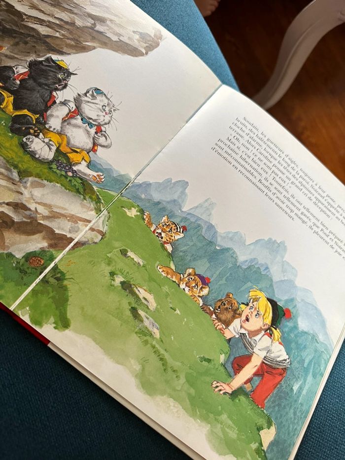 Livre album bd Pierre Probst collector relié rouge Caroline dans les Alpages montagne - photo numéro 10