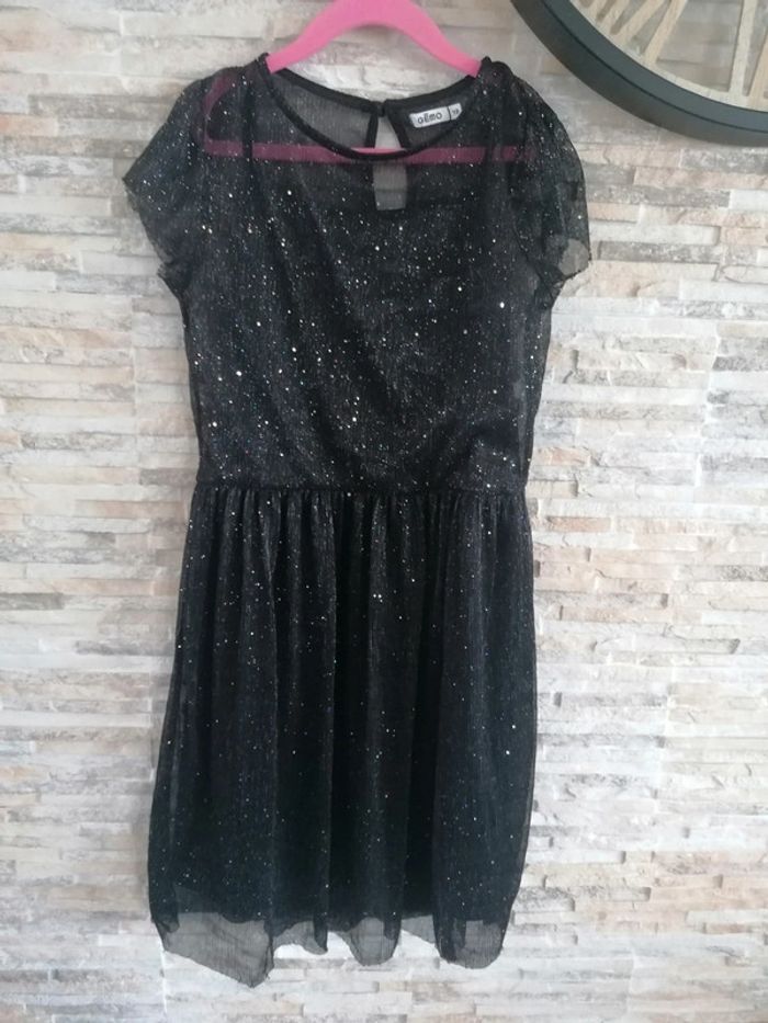 Robe paillettes portée 1seule fois gemo 10ans #10ans_krocaro - photo numéro 8