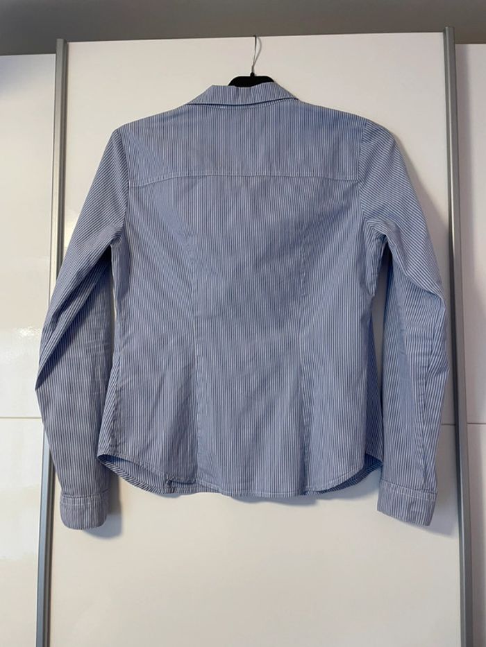Chemise bleu rayée LH 36 - photo numéro 3