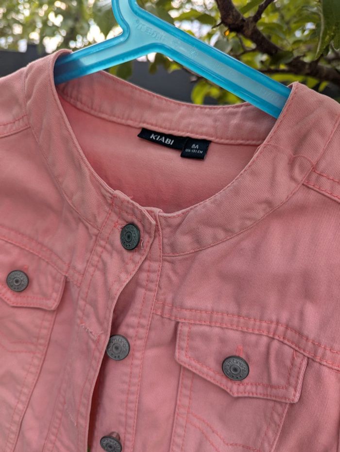 Veste légère mi-saison rose poudré 8 ans - photo numéro 2