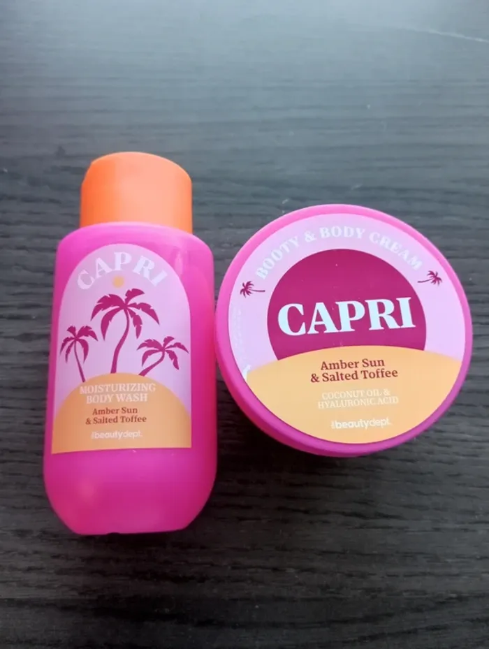 Lot crème et gel douche: ambre et acide hyaluronique