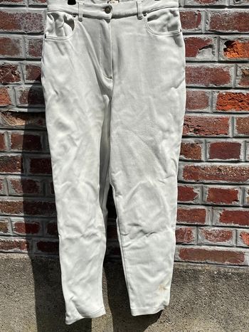 Pantalon écru/beige très clair