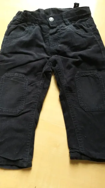 Pantalon velours tape à l'oeil