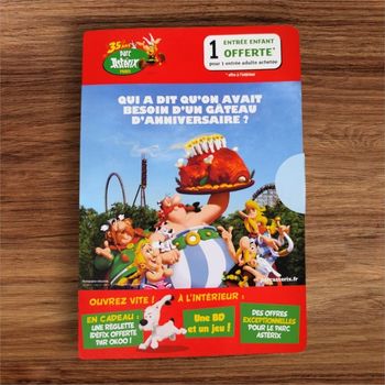 Une entrée enfant offerte pour une entrée adulte achetée pour le parc Astérix