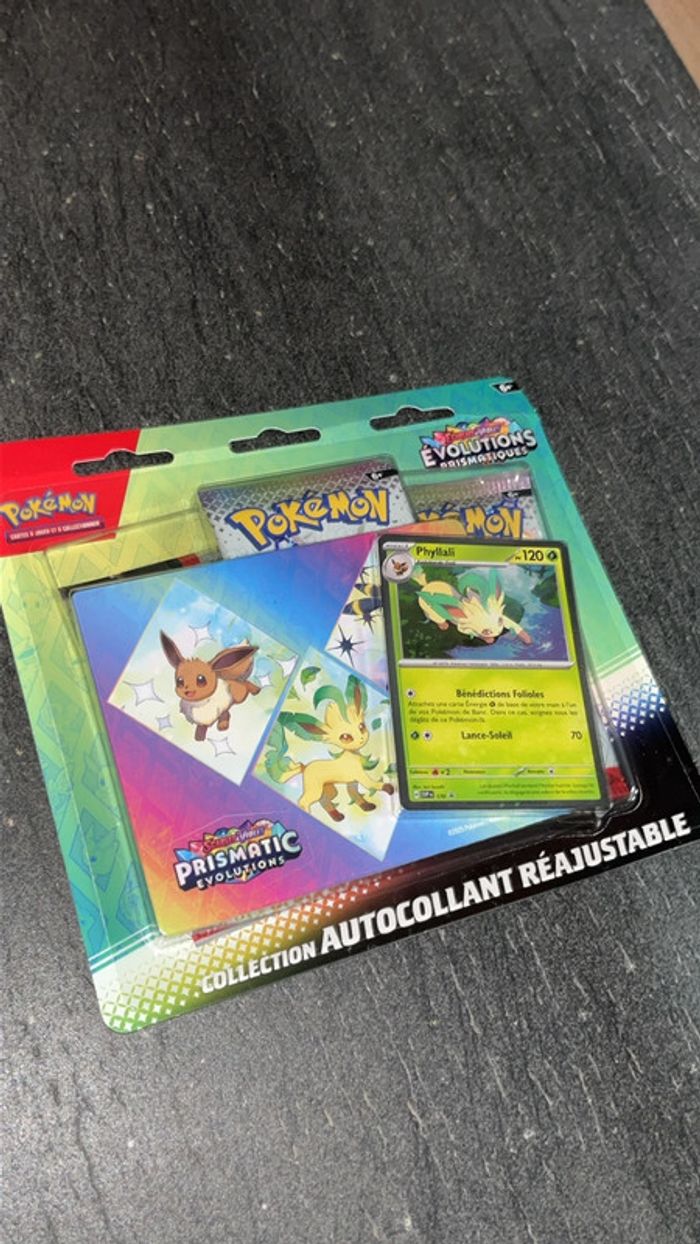 [NEUF] Tripack Pokémon Évolutions prismatiques EV8.5 Phyllali FR - photo numéro 2