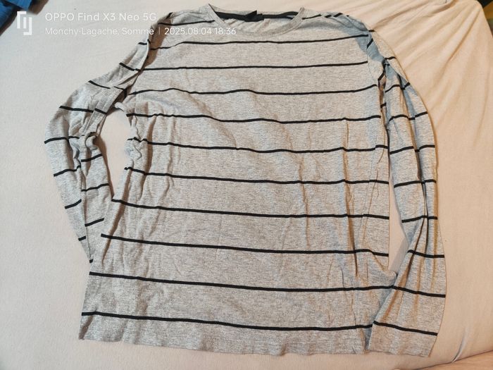 T-shirt manches longues 16 ans-174cm Kiabi Réduction jusqu'à -70%