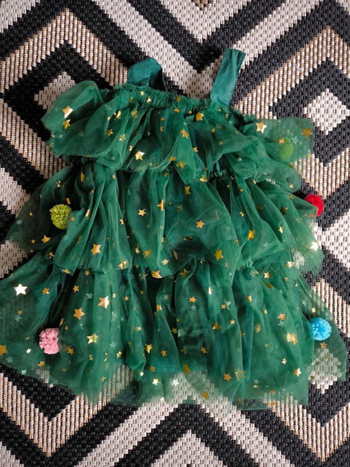 Robe sapin de noël taille 80cm - photo numéro 2
