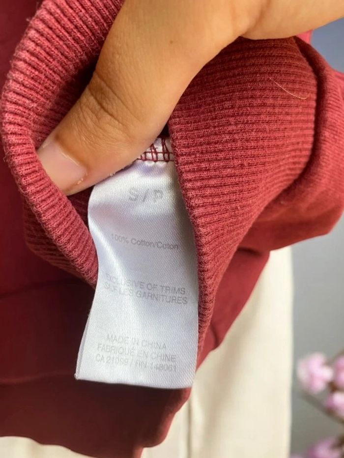 🎀Pull femme rouge bordeaux 100% coton taille S🎀 - photo numéro 4