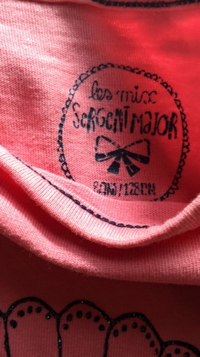 T-shirt mon trésor des mers sergent major taille 8 ans - photo numéro 3