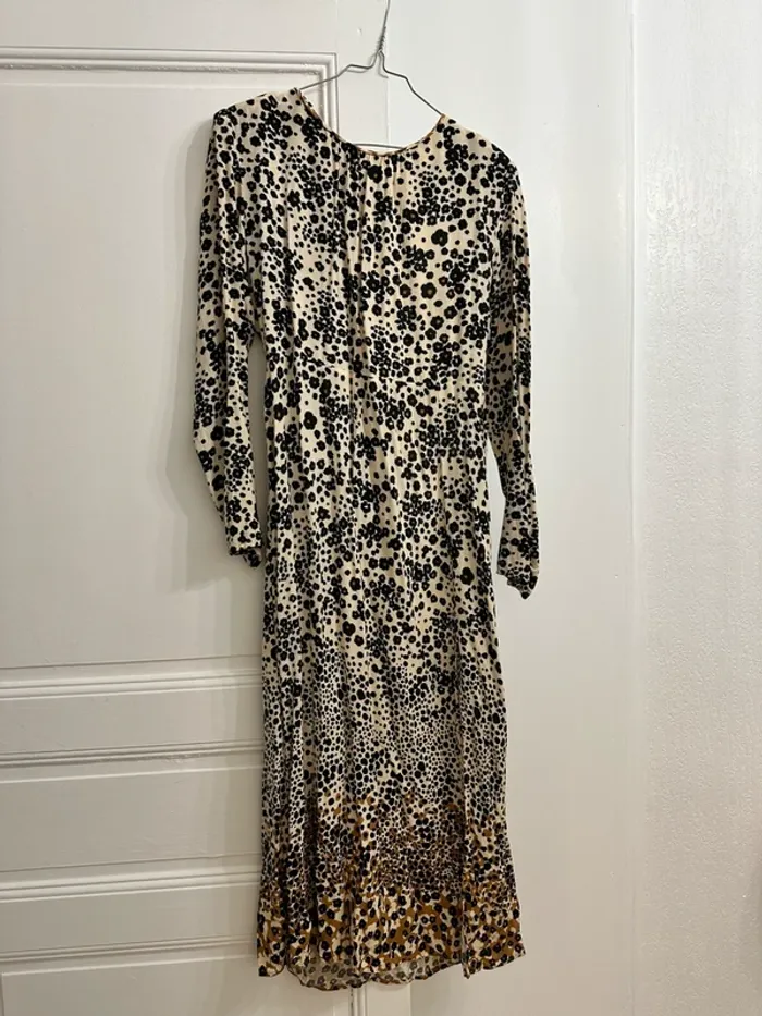 Robe longue léopard