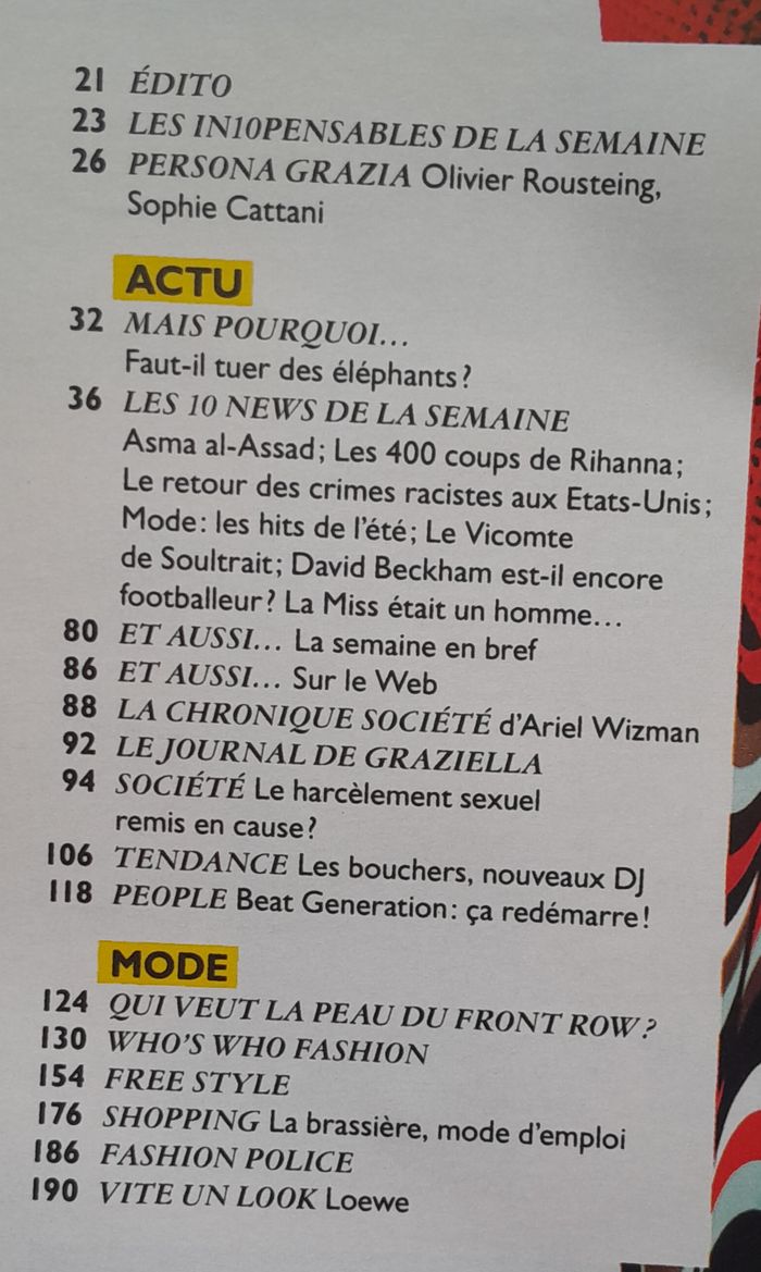 Magazine Grazia avril mai 2012 spécial Mode - photo numéro 5