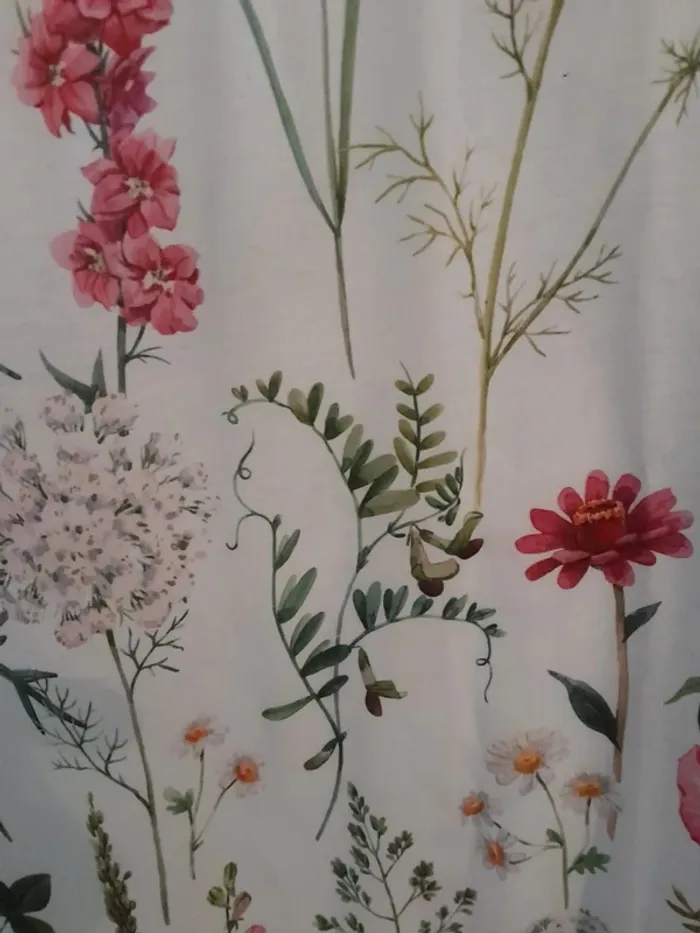 Haut blanc à thème floral, taille 7XL, manches courtes - photo numéro 5