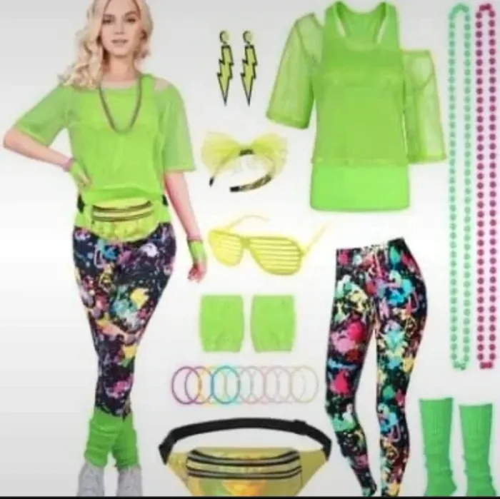 Déguisement année 80-90 taille xl neuf - photo numéro 2