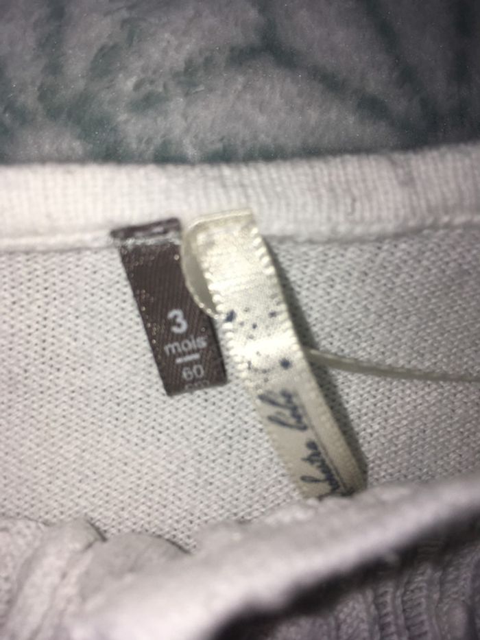 Gilet style boléro blanc Orchestra - 3 mois - photo numéro 3