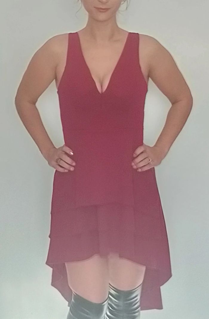 Robe cocktail décolletée asymétrique TU - photo numéro 7