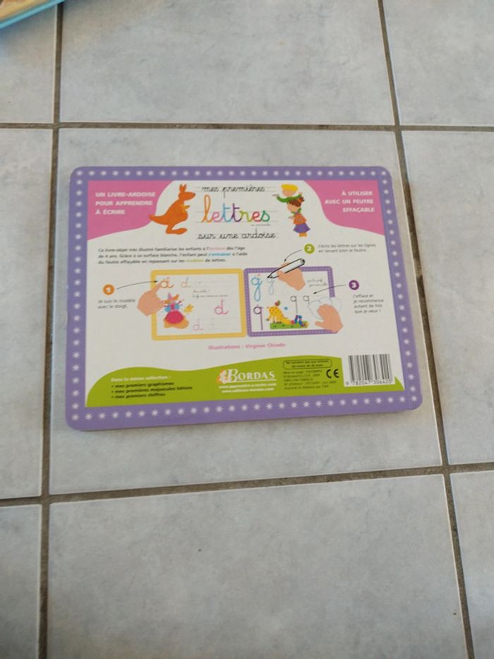 Livre ardoise mes premières lettres - photo numéro 6