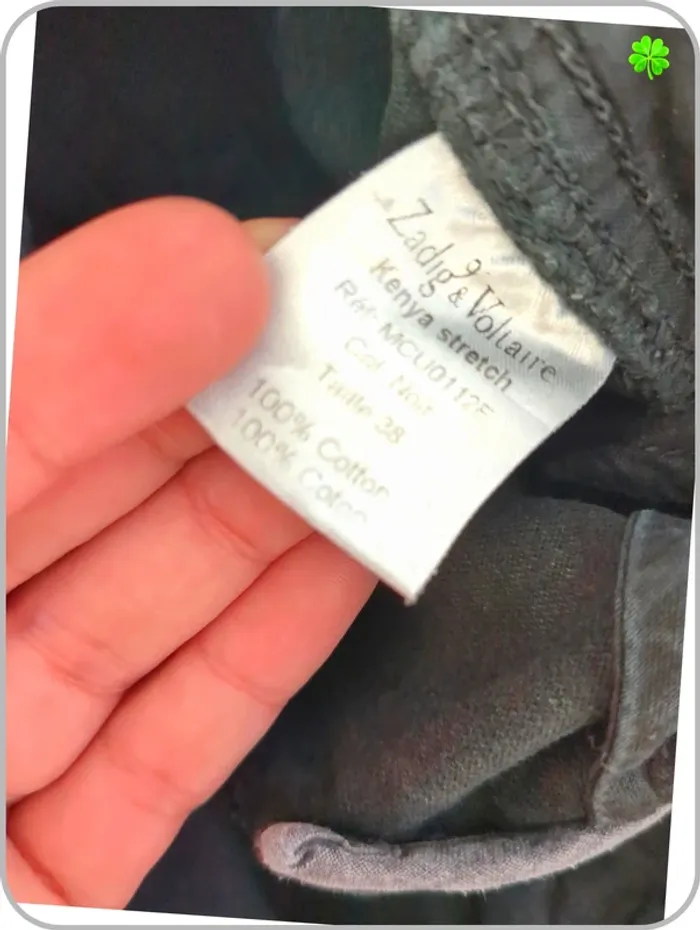 Pantalon Jeans femme Zadig & Voltaire 38 - photo numéro 8