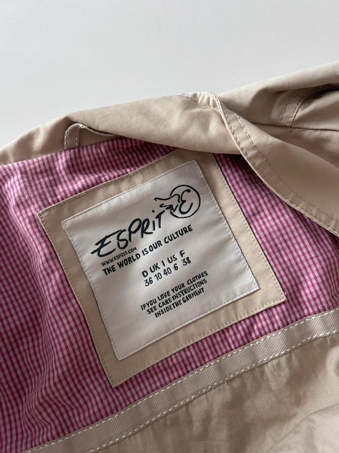 Trench mi-long Esprit – Taille 38 | Intemporel | Coupe parfaite | Excellent état - photo numéro 5