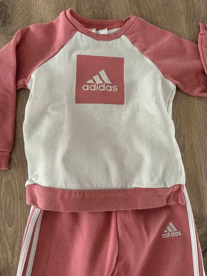 Ensemble Adidas jogging rose - photo numéro 2