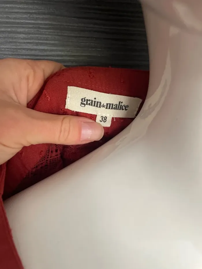Blouse couleur rouille - photo numéro 4