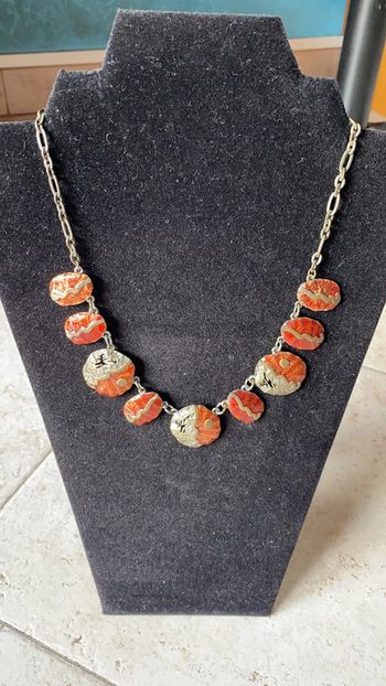 Collier fantaisie avec chaîne réglable