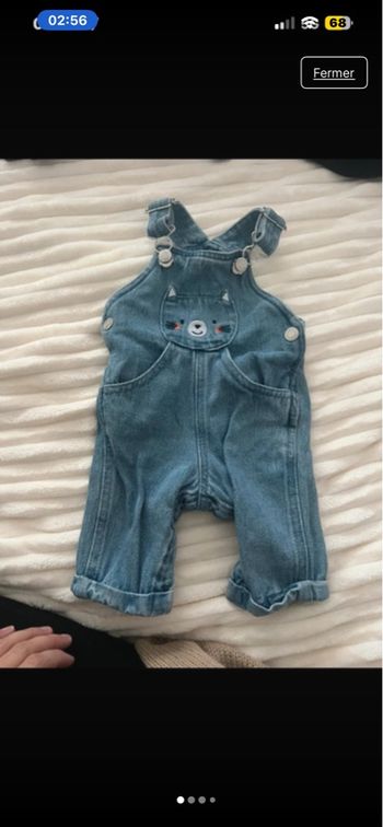 Salopette sergent major 3 mois 