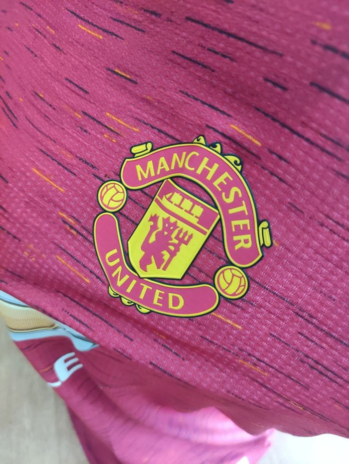 Maillot foot Manchester United saison 2020/2021 officiel adidas heat rdy - photo numéro 5