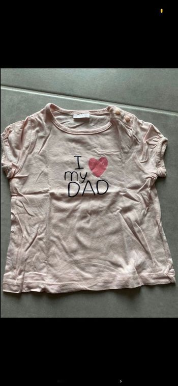Tee shirt I love Dad 9 mois
