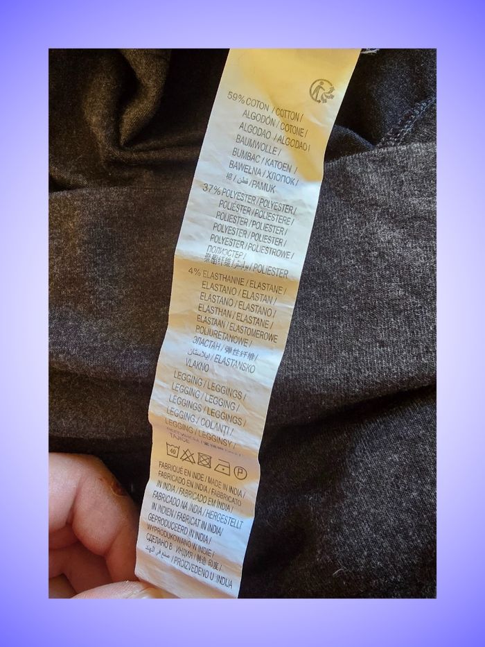 Legging Maternité Gris Taille 46 48 XXXL 4XL Kiabi - photo numéro 4