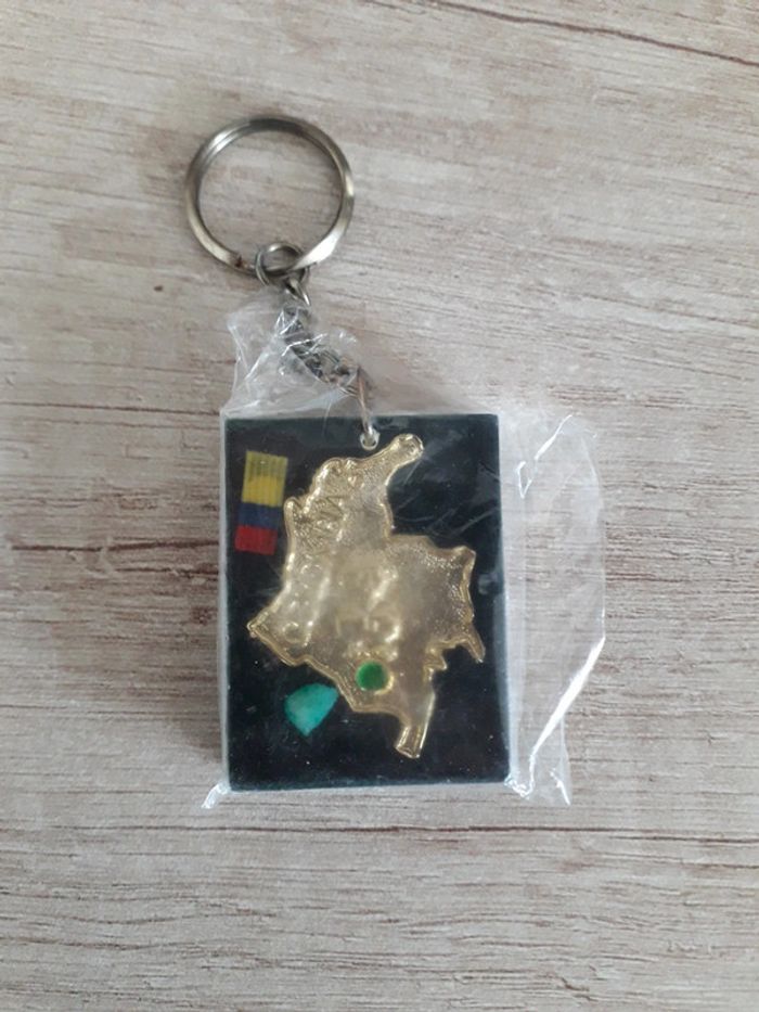 Porte-clés Colombien carte