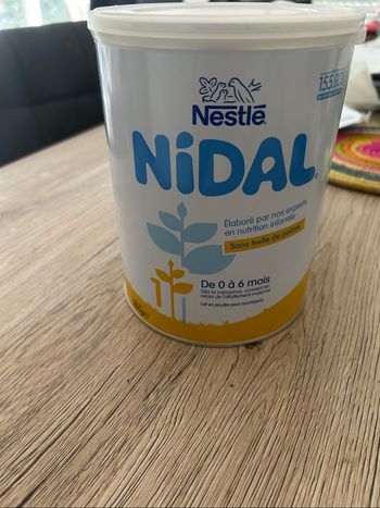 Lait nestle nidal 1er âge
